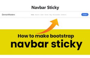 bootstrap-navbar-sticky